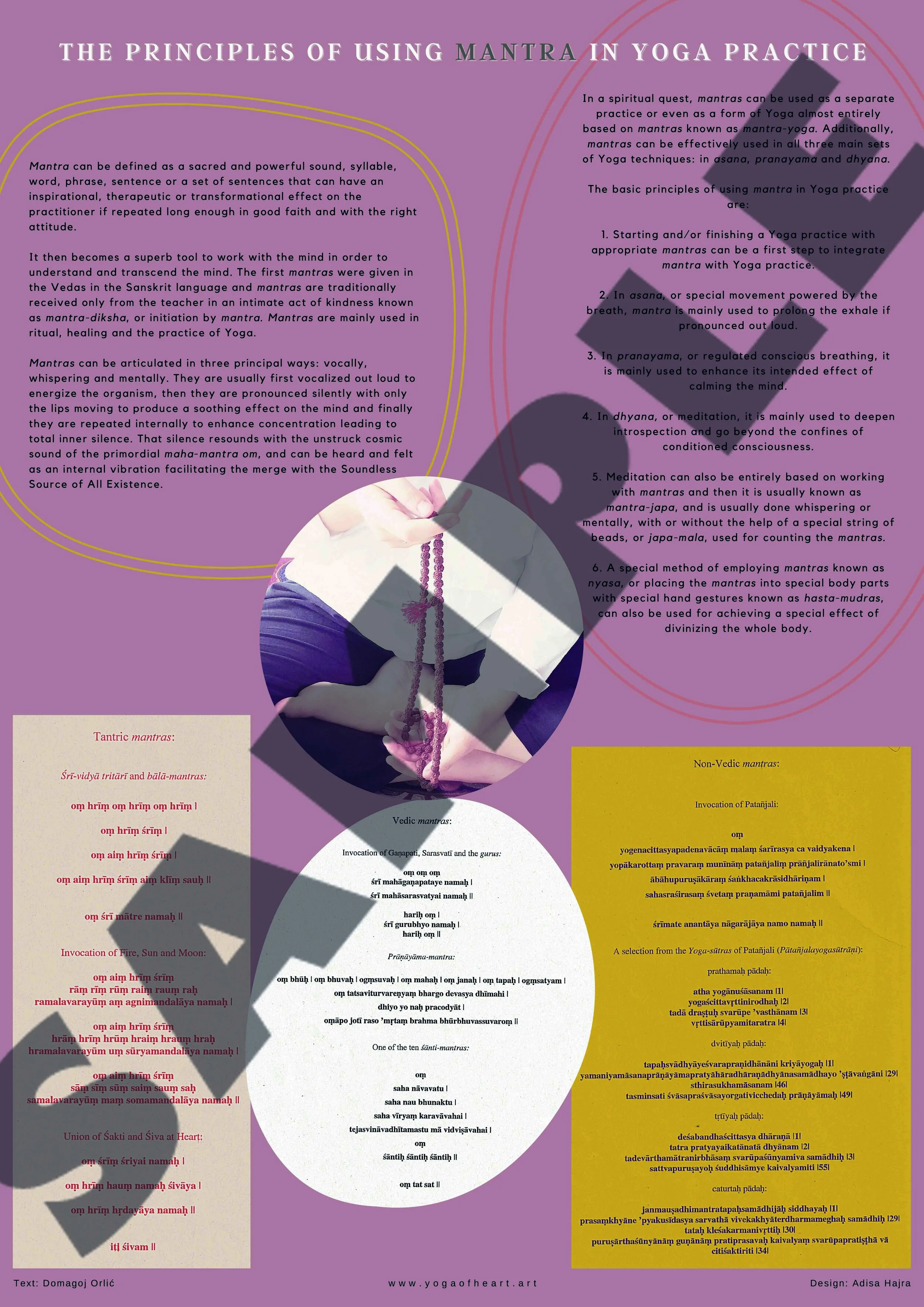 Series of 6 Yoga Education Posters by Domagoj Orlić & Adisa Hajra